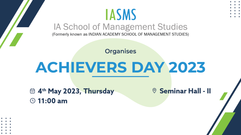 Achievers Day- Image/Indian Academy School Of Management Studies
