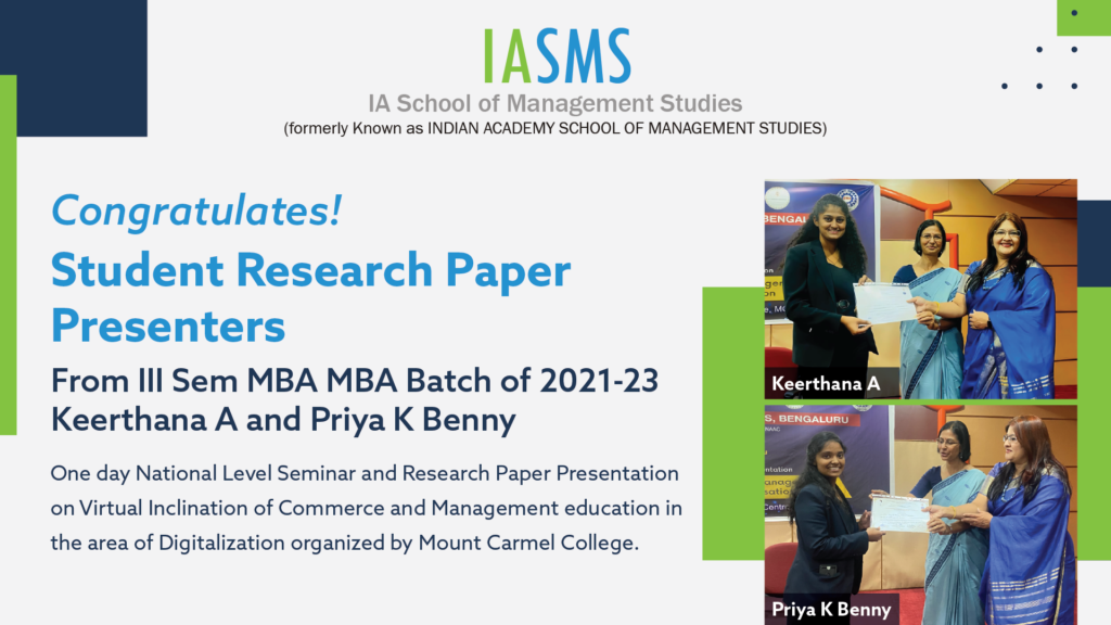 Student Research Paper - IA School of Management Studies