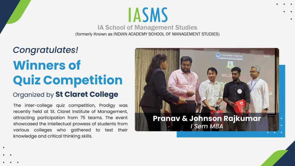 Quiz Competition - IA School of Management Studies