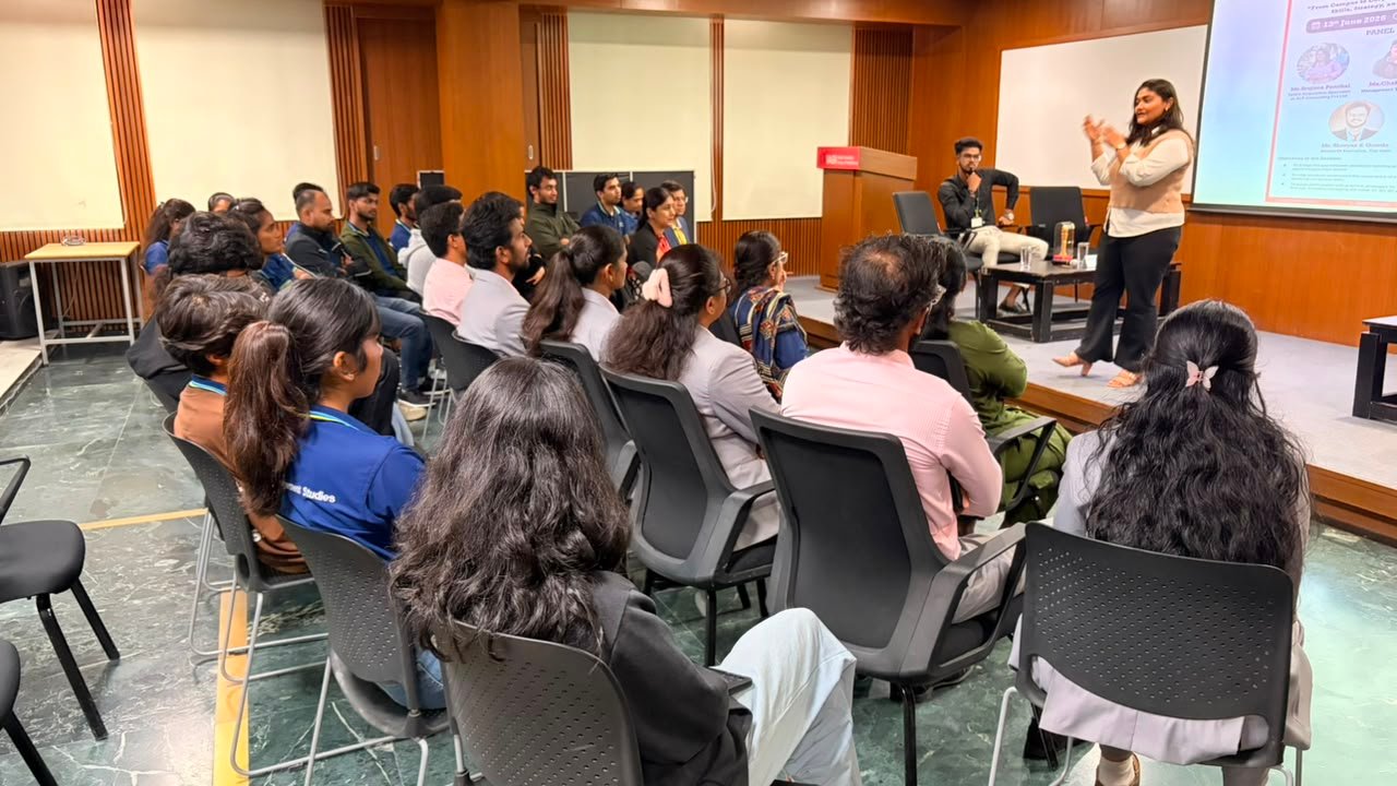 Alumni sharing career experiences and industry insights during the Alumni Panel Discussion 2026