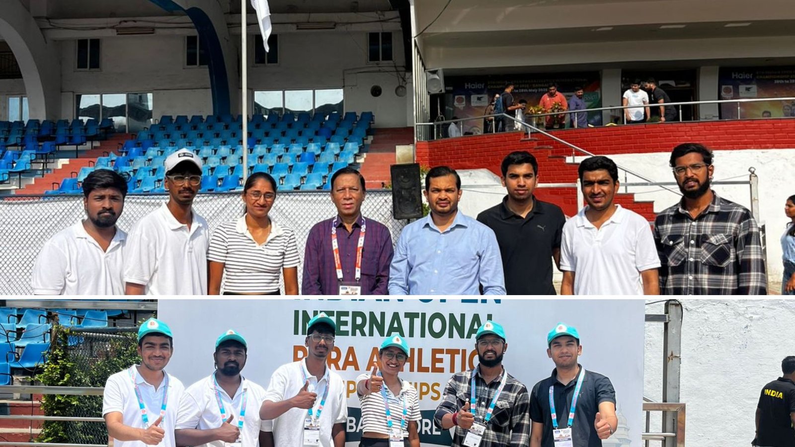 MBA students volunteering at the Indian Open International Para Athletics Championship 2026