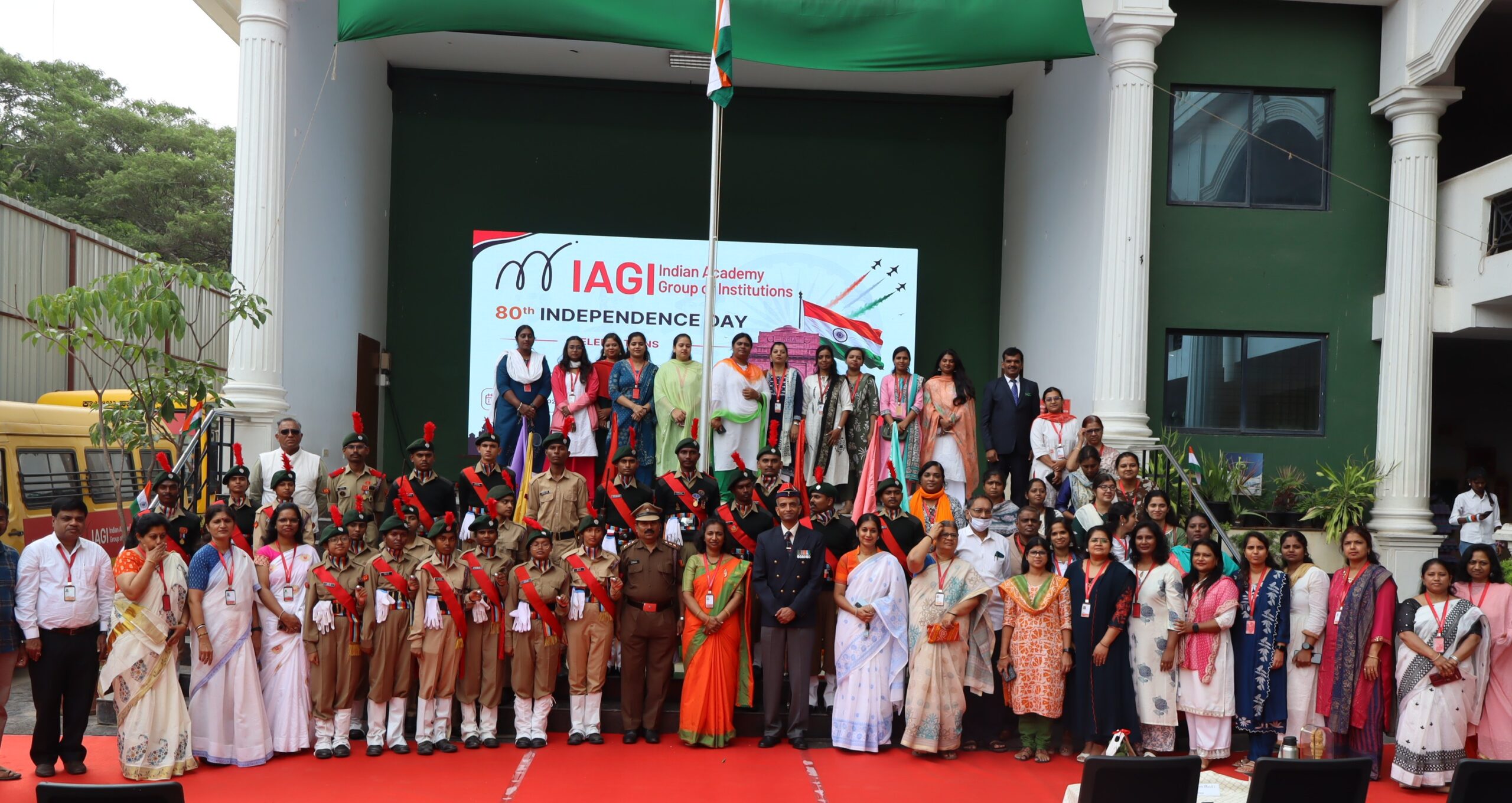80th Independence Day celebration at IAGI featuring patriotic performances and cultural displays on 15 August 2026.