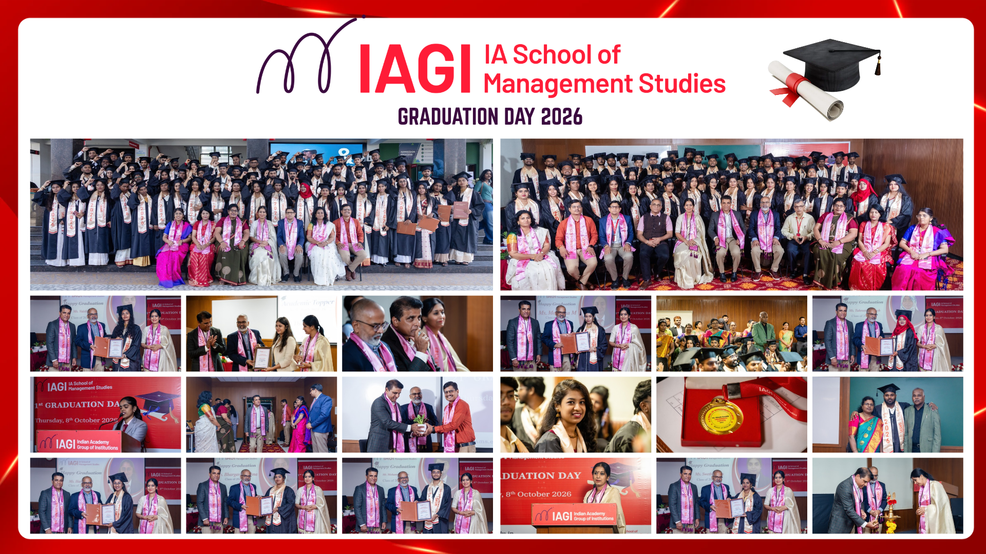 MBA graduates celebrating their graduation at IASMS.